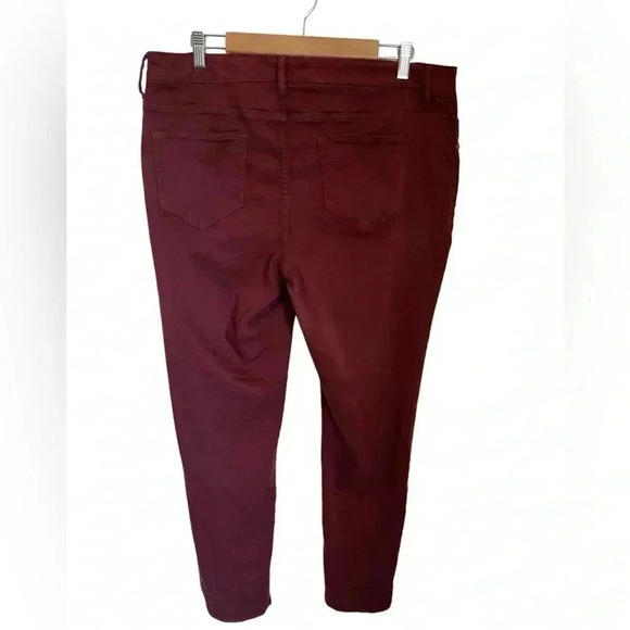 Maurices women’s maroon brown ankle pants size 18 . - Picture 2 of 5